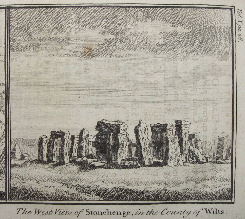 Print - The West View of Stonehenge in the County of Wilts